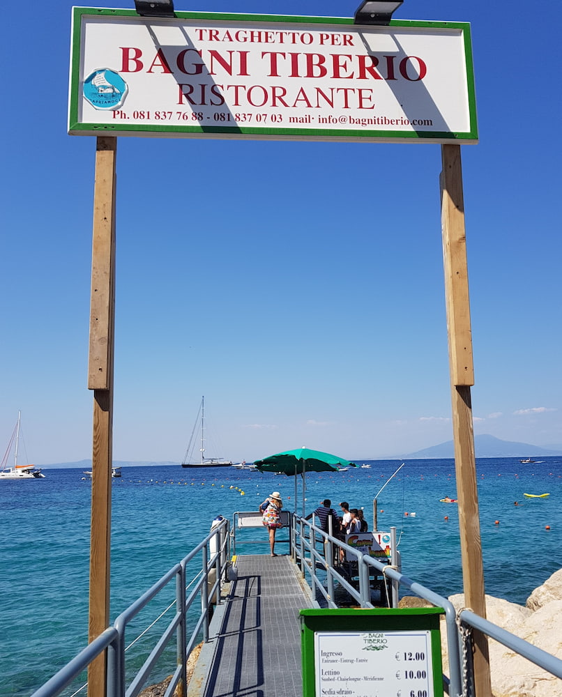 Spiaggia Bagni di Tiberio Spiaggia Bagni di Tiberio