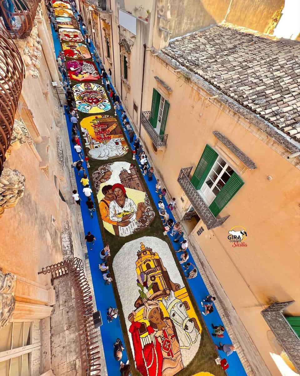 Infiorata festival in Italy Infiorata festival in Italy