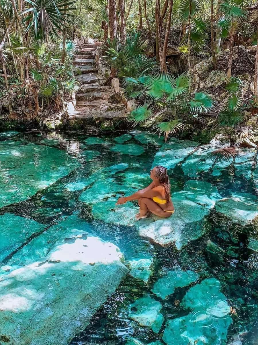 Cenote Santa Cruz, Riviera Maya Cenote Santa Cruz, Riviera Maya