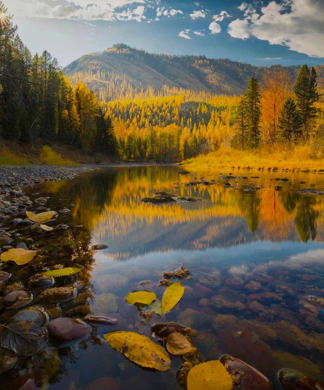 Autumn awakening Glacier National Park, USA Autumn awakening Glacier National Park, USA