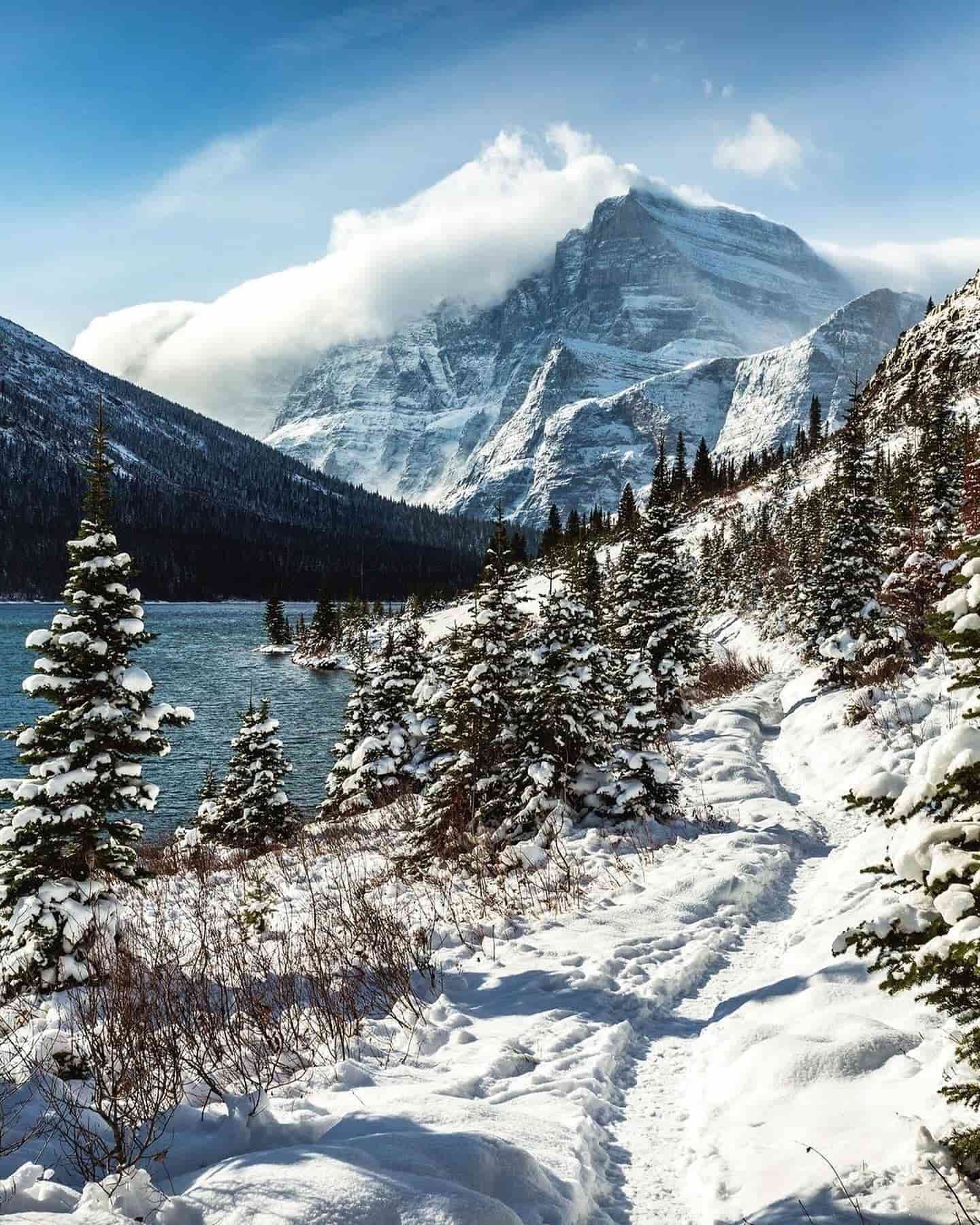 Glacier National Park Winter, USA Glacier National Park Winter, USA