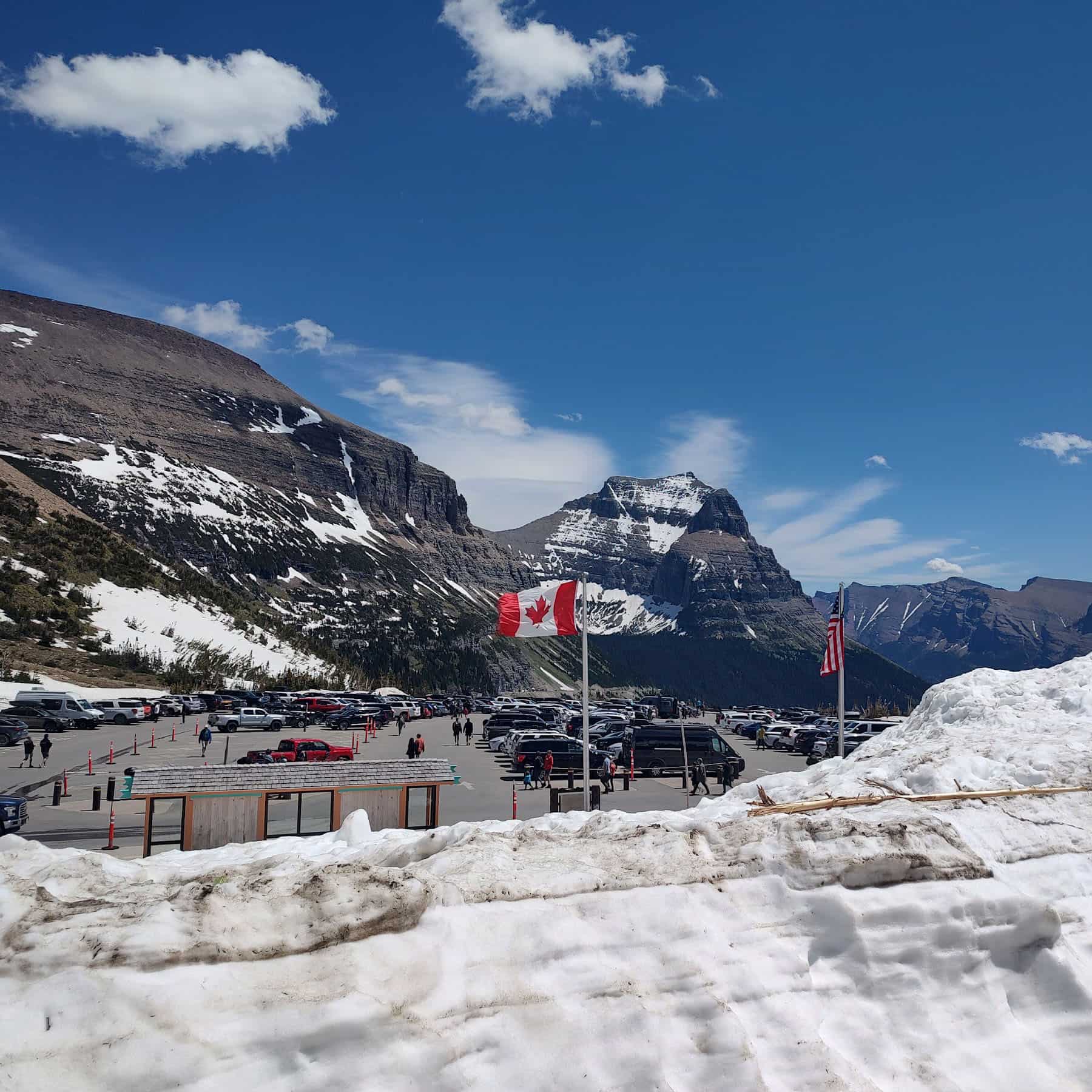 Logan Pass Avoiding Crowds, USA Logan Pass Avoiding Crowds, USA