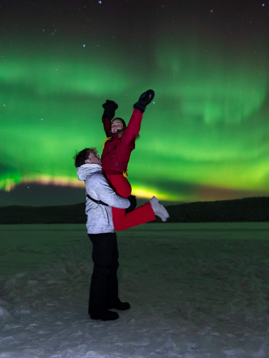 Inari Northern lights, Lapland, Finland Inari Northern lights, Lapland, Finland