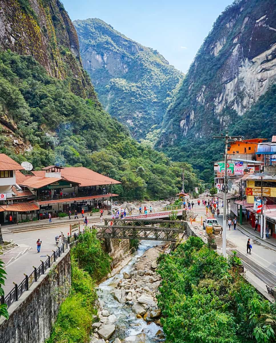 Aguas Calientes Town Center, Peru Aguas Calientes Town Center, Peru