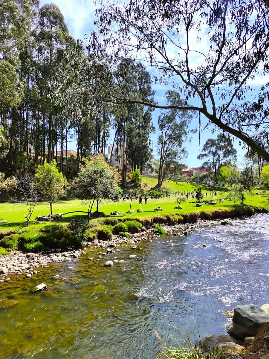 The Yanuncay River, Cuenca, Ecuador The Yanuncay River, Cuenca, Ecuador
