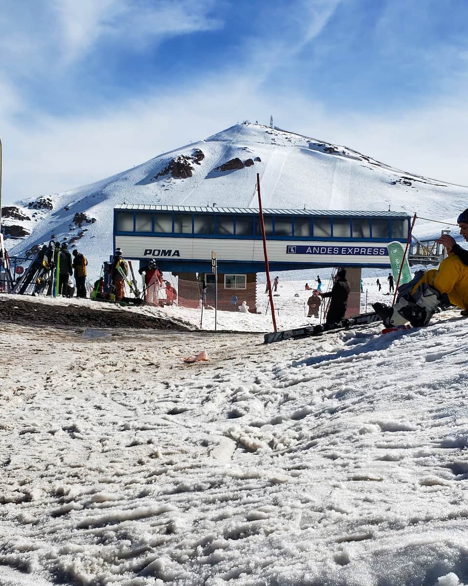 The Tres Puntas Chairlift Runs, Chile The Tres Puntas Chairlift Runs, Chile